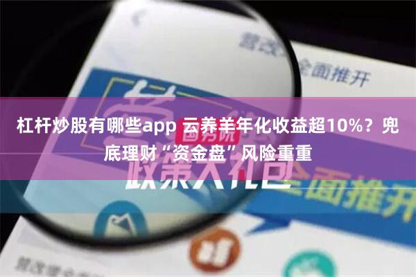 杠杆炒股有哪些app 云养羊年化收益超10%？兜底理财“资金盘”风险重重